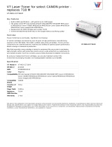 V7 Laser Toner for select CANON printer - replaces 718 M Datasheet