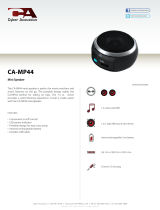 Cyber Acoustics CA-MP44 Datasheet