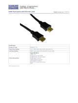 Cables Direct 1m HDMI, M - M Datasheet