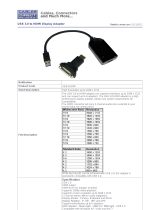 Cables Direct USB3-HDMI Datasheet