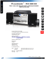 Soundmaster MCD 4500 USB Datasheet