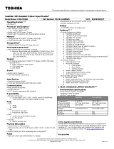 Toshiba C855-S5348 Datasheet