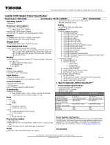 Toshiba PSCBLU-00X003 User manual