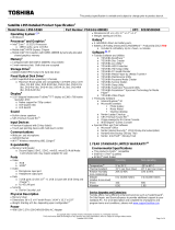 Toshiba PSKGGU-00D003 User manual
