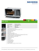 SEVERIN MW 7870 Datasheet