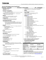 Toshiba X875-Q7380 Datasheet