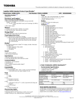 Toshiba PSKGJU-005003 User manual