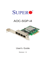 Supermicro AOC-SGP-I4 User manual