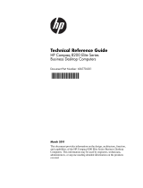 HP Compaq 8200 Elite Small Form Factor PC User manual