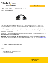 StarTech.com8in DVI to VGA Cable Adapter - DVI-I Male to VGA Female