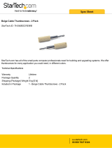 StarTech.com Beige Cable Thumbscrews - 2 Pack Datasheet