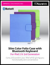 Aluratek Slim Color Folio w/ Bluetooth KB Datasheet