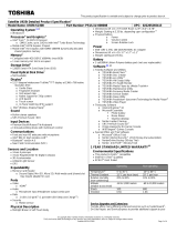 Toshiba U925T-S2300 Datasheet