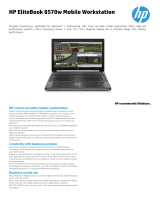 HP 8570w + ZR2440w User manual