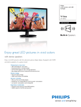 Philips LCD monitor with LED backlight 236V4LHAB User manual