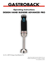 Gastroback 40975 Datasheet
