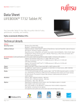 Fujitsu LifeBook T732 Datasheet