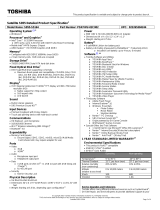 Toshiba S855-S5164 Datasheet