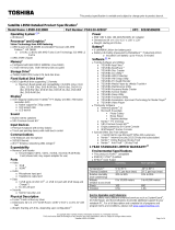 Toshiba L855D-S5139NR Datasheet