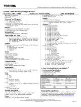 Toshiba L955-S5142NR Datasheet