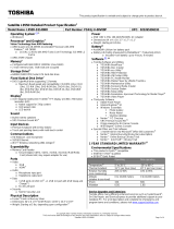 Toshiba L955D-S5140NR Datasheet