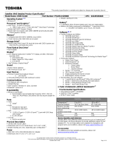 Toshiba U945-S4140 Datasheet
