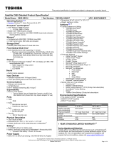 Toshiba C655-S5514 Datasheet