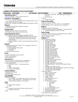 Toshiba P755-S5390 Datasheet