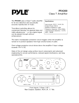 Pyle PFA300 User manual