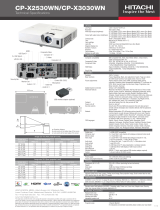 Hitachi CP-X3030WN Datasheet