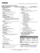 Toshiba C855-S5132NR Datasheet