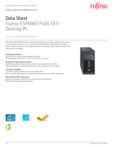 Fujitsu P400 E85+ Datasheet