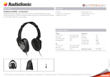 AudioSonic HP-1631 Datasheet