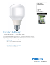 Philips Energy saving bulb 872790082675301 Datasheet