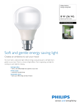Philips Energy saving bulb 871150066260610 Datasheet