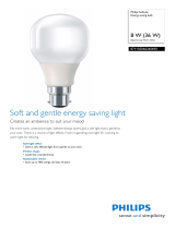 Philips Energy saving bulb 871150066256990 Datasheet