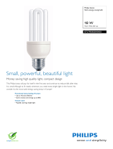 Philips Stick energy saving bulb 872790082818400 Datasheet