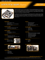 Zotac H77ITX-C-E Datasheet