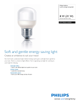 Philips Lustre energy saving bulb 872790026066325 Datasheet