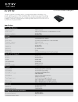 Sony XM-GTX1821 Datasheet