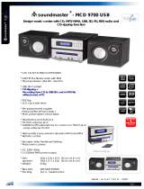 Soundmaster MCD9700 Datasheet