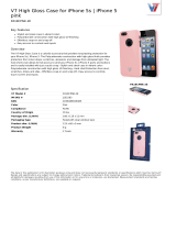 V7 High Gloss Case for iPhone 5s | iPhone 5 pink Datasheet