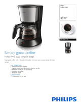 Philips Coffee maker HD7457/20 Datasheet