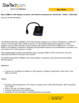 StarTech.com MCHD2VGAA2 Datasheet