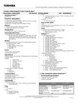 Toshiba PQQ18U-00Q009 User manual