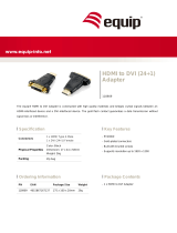 Equip HDMI to DVI Adapter Datasheet