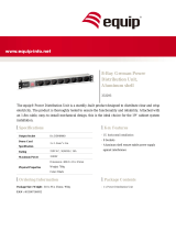 Equip 9-Bay German Power Distribution Unit, Aluminum Shell Datasheet