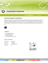 Conceptronic CUSB3EXI-V2 Datasheet