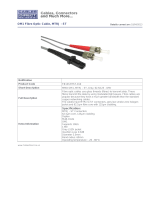 Cables Direct 15.0m LC-SC 62.5/125 MMD OM1 Datasheet