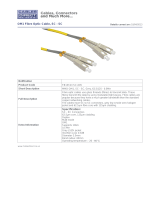 Cables Direct 15.0m LC-SC 62.5/125 MMD OM1 Datasheet